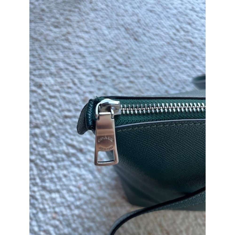 Coach Gallery Tote‎ Crossgrain Leather Shoulder Bag Purse 79608 Dark Teal - Picture 5 of 8